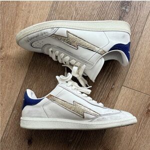 NEAR PERFECT- Isabel Marant Women size 7.5 EU 37 White Sneakers